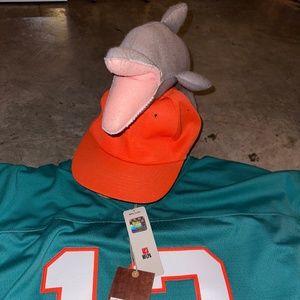 1970’s Handmade Dolphins Hat! The ULTIMATE MIAMI DOLPHINS fan hat!!